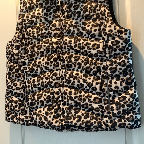 Loft Animal Print Vest size Large - Picture 3 of 6
